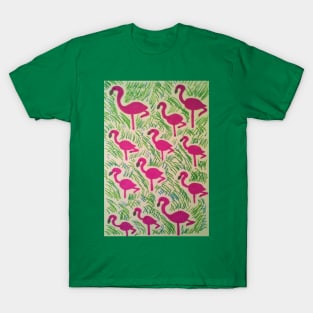 Tropical Flamingos T-Shirt